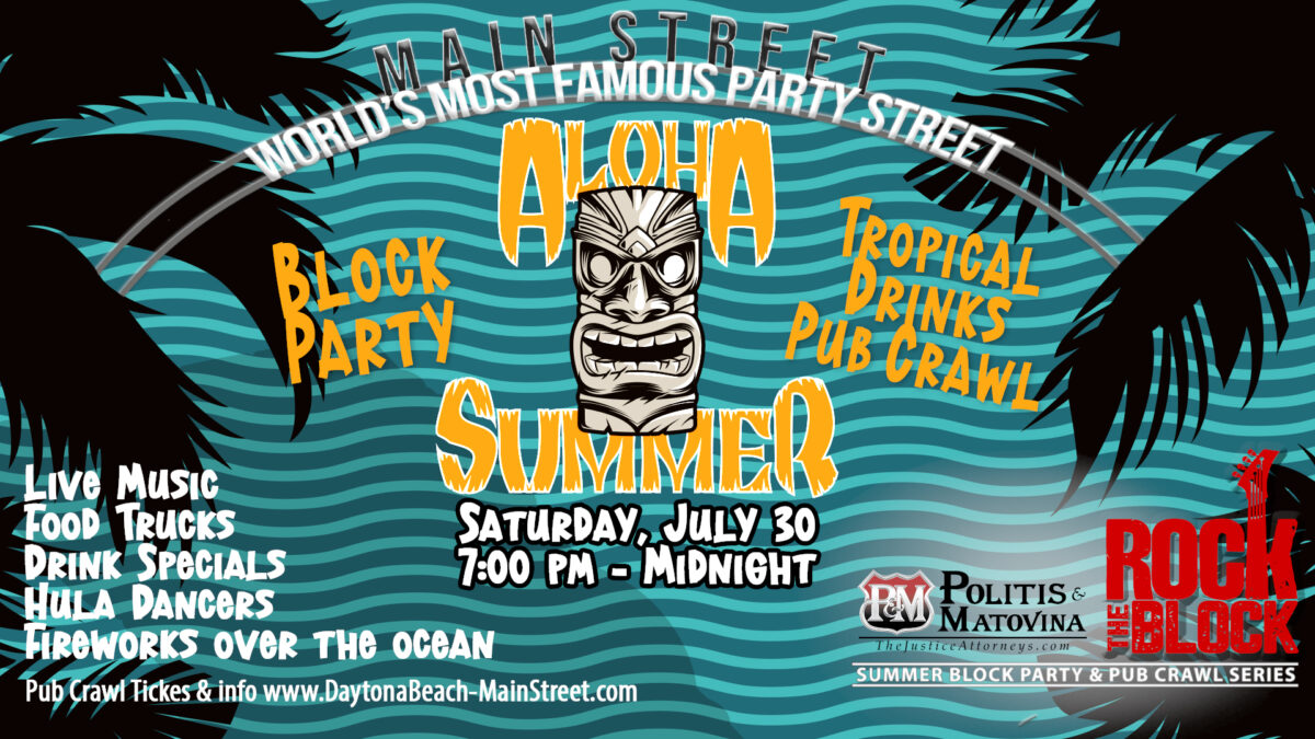 Aloha Summer Block Party Main Street Daytona